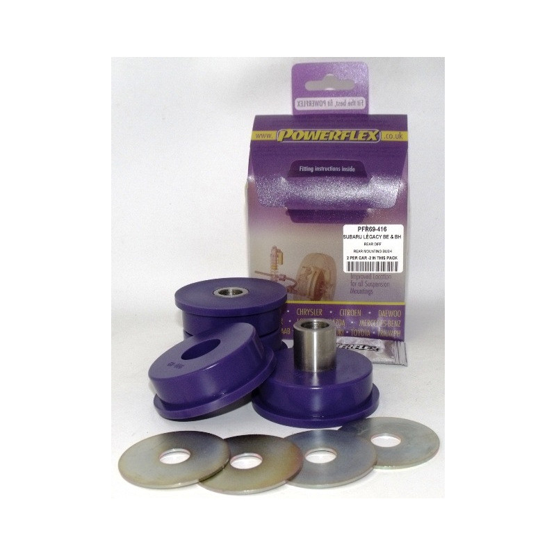 Powerflex bushes for Rear Diff Rear Mounting Bush Subaru Legacy BE, BH (1998 - 2003) - PF-R69416-2 - PFR69-416 - 5055676508621