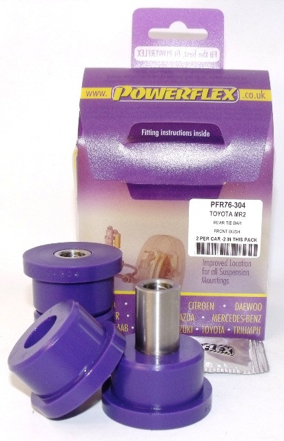 Powerflex bushes for Rear Tie BarFront Bush Toyota MR2 SW20 REV 1 (1989-1991) - PF-R76304-2 - PFR76-304 - 5055676509130