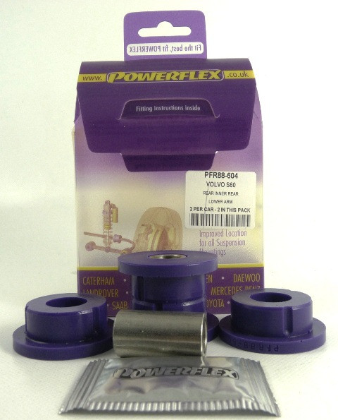 Silent-Bloc Powerflex Unterer Arm Hinten Innen Volvo S60 (2001-2009), V70-Mk2, S80-Mk1 (2000-2007) - PF-R88604-2 - PFR88-604 - 5055676511331