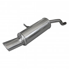 Inoxcar Exhaust Rear Silencer 1X120X80  RENAULT Clio 3 1.2 TURBO (100HP) after 2009  diam 40