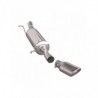 Auspuff Inoxcar Endschalldämpfer hinten 1X120X80 AUDI A4 Typ B5 1.8 125PS 1994-2000