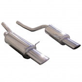 Echappement Inoxcar Silencieux Arrière 1X120X80 droit+gauche AUDI A6 Type 4B RS6 4.2i V8 450CV 2002-2004