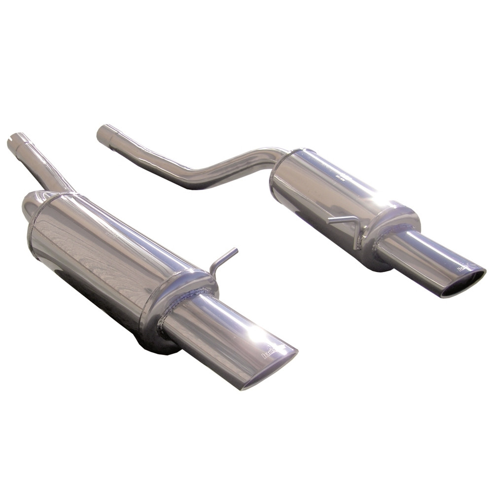 Auspuff Inoxcar Endschalldämpfer hinten 1X120X80 rechts+links AUDI A6 Typ 4B RS6 4.2i V8 450CV 2002-2004 - IC-AUA601120 - AUA6.01.120 - 3661768111833