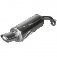 Posteriore silenziato 1x120x80 Inoxcar Mitsubishi Colt CZT 1.5 Turbo 150cv dopo 2005