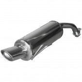 Inoxcar 1x120x80 rear muffler Mitsubishi Colt CZT 1.5 Turbo 150cv 2005 on