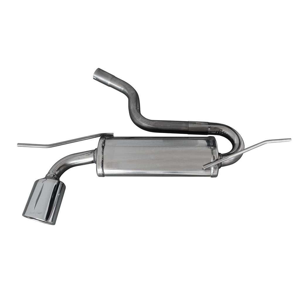 Auspuff Inoxcar Endschalldämpfer hinten 1X120X80 Oblique SEAT LEON II Typ 1P 1.4 Tsi 125PS nach 2010 - IC-SELE17SB - SELE.17.SB - 3661768345375