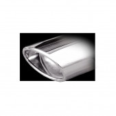 Echappement Inoxcar Silencieux Arrière 1X120X80 Oblique VOLKSWAGEN GOLF 5 2.0 TDI 140CV après 2004 diam 55