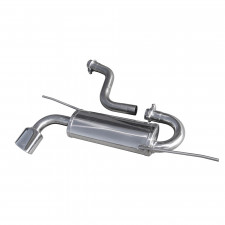 Inoxcar Exhaust Rear Silencer 1X120X80 Oblique VOLKSWAGEN SCIROCCO 2.0 TDi (170HP) after 2008
