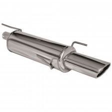 Scarico Inoxcar Silenziatore Terminale 1X120X80 OPEL ASTRA F 1.4 16V (90CV) 3 Fissaggi dopo il 1996
