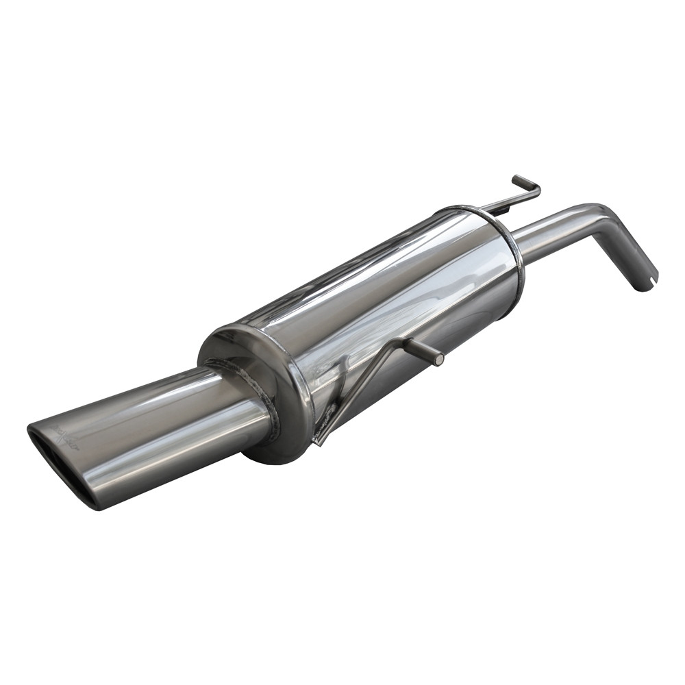 Inoxcar Exhaust Rear Silencer 1X120X80 PEUGEOT 207 CC 1.6 16V (120HP) after 2007 - IC-PE20705120 - PE207.05.120 - 3661768102725