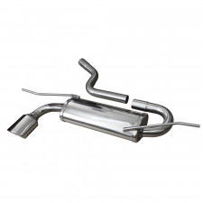 Auspuff Inoxcar Endschalldämpfer hinten 1X120X80 SEAT LEON III Serie Typ 5F 1.4 TSi 122PS nach 2012