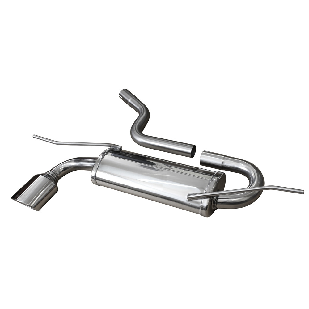 Inoxcar Exhaust Rear Silencer 1X120X80 SEAT LEON III serie (Type 5F) 1.4 TSi  (122HP) after 2012 - IC-SELE18120 - SELE.18.120 - 3661768398371
