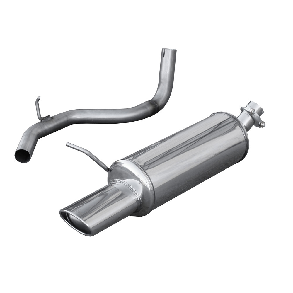 Inoxcar Exhaust Rear Silencer 1X120X80 VOLKSWAGEN GOLF 4 1.6 16V (105HP) 1997-2003 diam 45 - IC-WGO22120 - WGO.22.120 - 3661768367865
