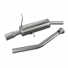 Scarico Inoxcar Silenziatore Terminale 1X80 BMW E36 323i 24V (170CV) dopo il 1992