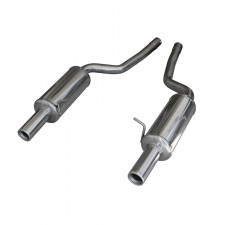 Echappement Inoxcar Silencieux Arrière 1X80 droit+gauche AUDI A6 Type 4B RS6 4.2i V8 450CV 2002-2004