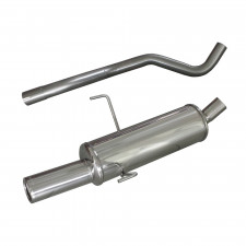 Scarico Inoxcar Silenziatore Terminale 1X80 FIAT PUNTO (Tipo 188) 1.8 16V HGT (131CV) 1999-2003 diam 50