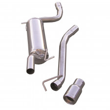 Auspuff Inoxcar Endschalldämpfer hinten 1X80 FORD FOCUS 1er serie 1.8 16V 115CV 1999-2004 diam 50