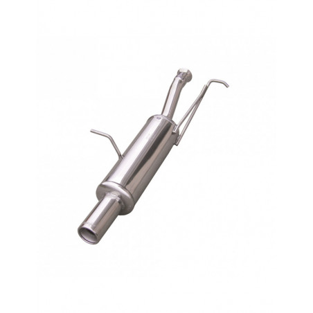 Inoxcar Exhaust Rear Silencer 1X80 PEUGEOT 307 1.6 HDI (90HP-109HP) after 2004
