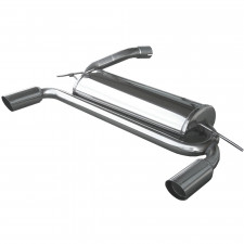 Scarico Inoxcar Silenziatore Terminale 1X80 RACING destra+sinistra FORD FOCUS Mk2 2.5T 20V ST (225CV) dopo il 2006 diam 60