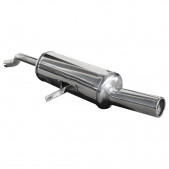 Echappement Inoxcar Silencieux Arrière 1X80 RENAULT CLIO 3 1.4 16V 98CV après 2005 diam 45