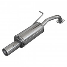 Scarico Inoxcar Silenziatore Terminale 1X80 TOYOTA YARIS 1.0 (69cv) dopo il 2011