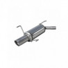 Inoxcar Exhaust Rear Silencer 1X90 RALLY OPEL CORSA C 1.4 16V (90HP) Restyling 2004-2006 diam 45