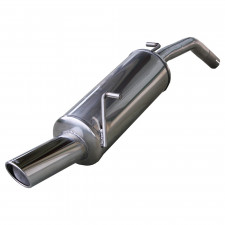Auspuff Inoxcar Endschalldämpfer hinten 1X90 X-RACE PEUGEOT 207 1.4 16V 90CV nach 2006 diam 42