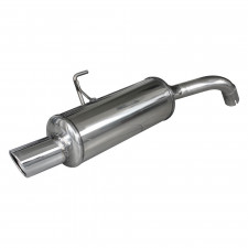 Inoxcar Exhaust Rear Silencer 1X90 X-RACE RENAULT CLIO 2 RS 2.0 MK1 (172HP) 2000-2001 diam 54