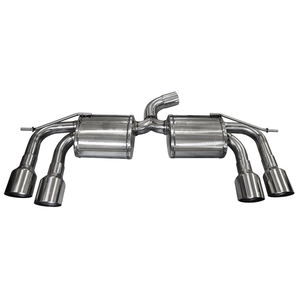 Inoxcar Exhaust Rear Silencer 2X102 RACING right+left VOLKSWAGEN GOLF 7 2.0 R TSI (300HP) after 2014 - IC-WGO54RA - WGO.54.RA - 3661768368640