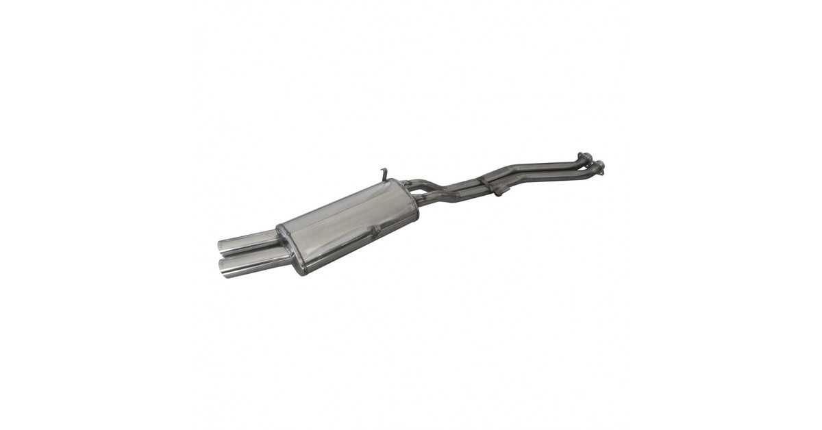 Auspuff Inoxcar Endschalldämpfer hinten 2X70 RACING BMW E30 325i - 325iX
