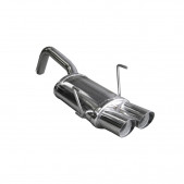 Auspuff Inoxcar Endschalldämpfer hinten 2X70 RACING FIAT 500 1.4 16V 100CV nach 2007 diam 48