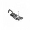 Auspuff Inoxcar Endschalldämpfer hinten 2X70 RACING FIAT 500 1.4 16V 100CV nach 2007 diam 48