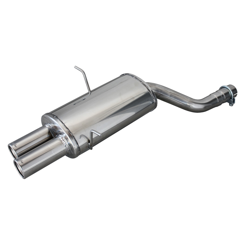 Auspuff Inoxcar Endschalldämpfer hinten 2X76 BMW E46 323i-Ci-Xi 170CV / 328 Ci 193CV 1998-2000 Durchm. 65 - IC-OVBM1376 - OVBM.13.76 - 3661768308615