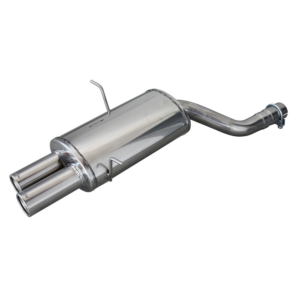 Scarico Inoxcar Silenziatore Terminale 2X76 BMW E46 323i-Ci-Xi (170CV) / 328 Ci (193CV) 1998-2000  diam 65 - IC-OVBM1376 - OVBM.13.76 - 3661768308615