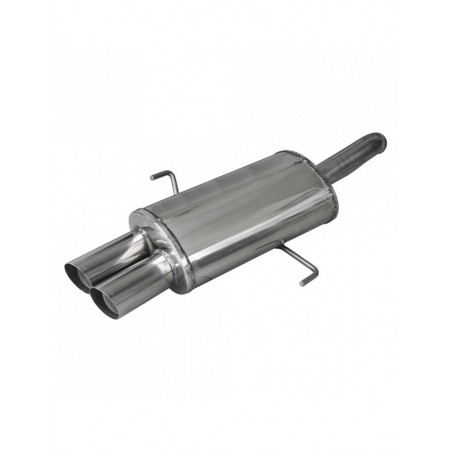 Auspuff Inoxcar Endschalldämpfer hinten 2X76 RACING ALFA ROMEO 156 1.9 JTD 140CV nach 1997 diam 54