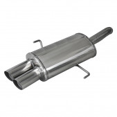Auspuff Inoxcar Endschalldämpfer hinten 2X76 RACING ALFA ROMEO 156 1.9 JTD 140CV nach 1997 diam 54