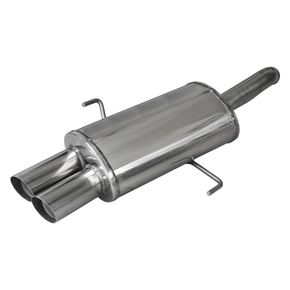 Inoxcar Exhaust Rear Silencer 2X76 RACING ALFA ROMEO 156 1.9 JTD (140HP) after 1997 diam 54 - IC-OVAL07RA - OVAL.07.RA - 3661768301333