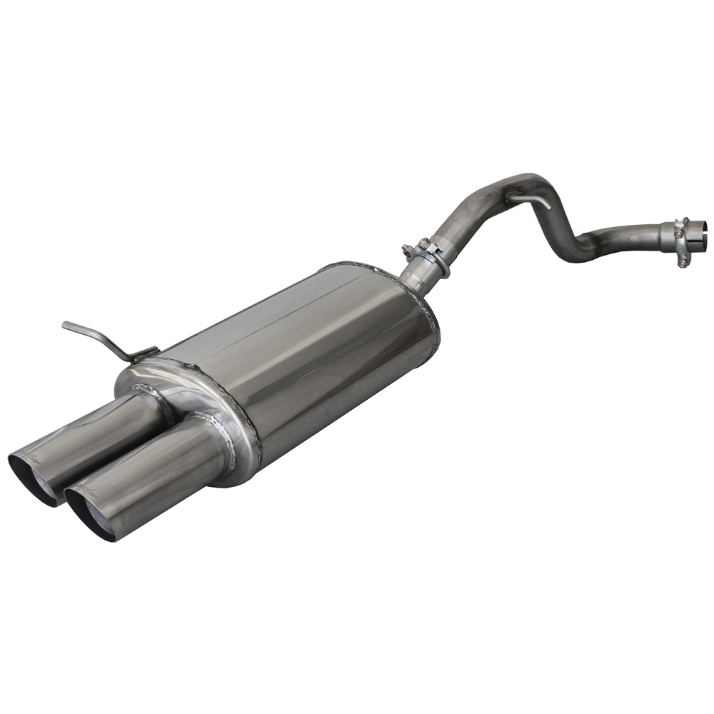 Inoxcar Exhaust Rear Silencer 2X76 RACING VOLKSWAGEN GOLF 4 1.9 TDI (110HP) 1997-2002 diam 55 - IC-OVW01RA - OVW.01.RA - 3661768311547