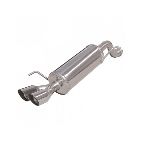 Scarico Inoxcar Silenziatore Terminale 2X80 RACING ALFA ROMEO MITO 1.6 JTDm (120CV) dopo il 2008 diam 55
