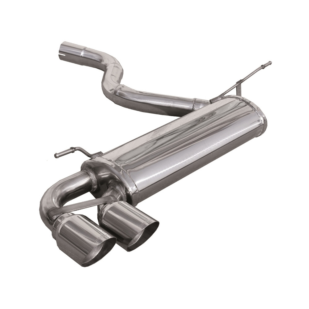 Inoxcar Exhaust Rear Silencer 2X80 RACING BMW F21 serie 1 2.0 Turbo 125i (218HP) after 2013 - IC-BMF2101RA - BMF21.01.RA - 3661768397237