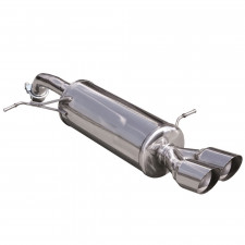 Inoxcar Exhaust Rear Silencer 2X80 RACING FORD FIESTA Mk7 (‘13) 1.6 ST (180HP) after 2013 diam 54