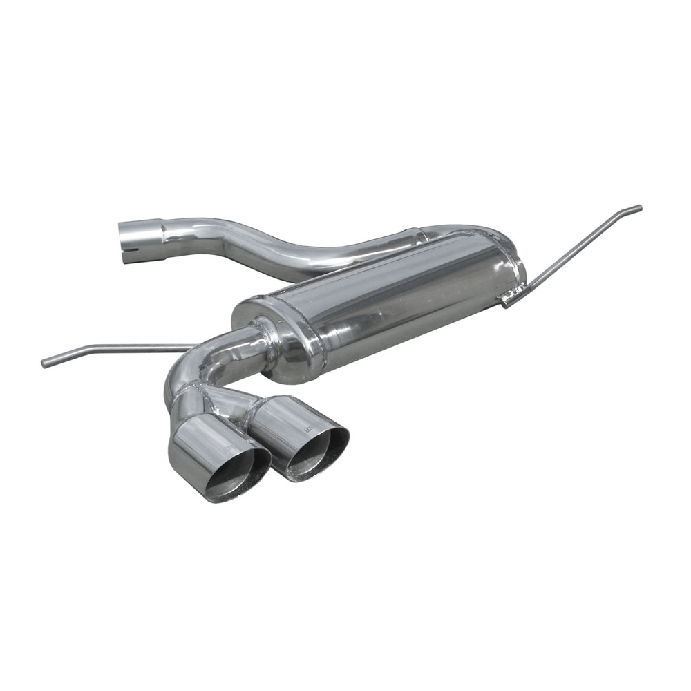 Scarico Inoxcar Silenziatore Terminale 2X80 RACING VOLKSWAGEN GOLF 5 1.4 TSI GT (170CV) dopo il 2006 diam 57 - IC-WGO23RA - WGO.23.RA - 3661768367889