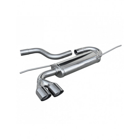 Inoxcar Exhaust Rear Silencer 2X80 RACING VOLKSWAGEN GOLF 6 2.0 TDI (170HP) GTD after 2009