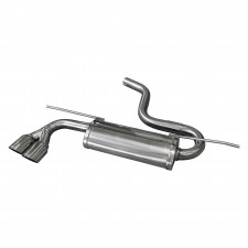 Scarico Inoxcar Silenziatore Terminale 2X80 RACING VOLKSWAGEN GOLF 7 1.4 (125cv) dopo il 2013