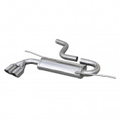 Auspuff Inoxcar Endschalldämpfer hinten 2X80 RACING VOLKSWAGEN SCIROCCO 2.0 TDi 170CV nach 2008