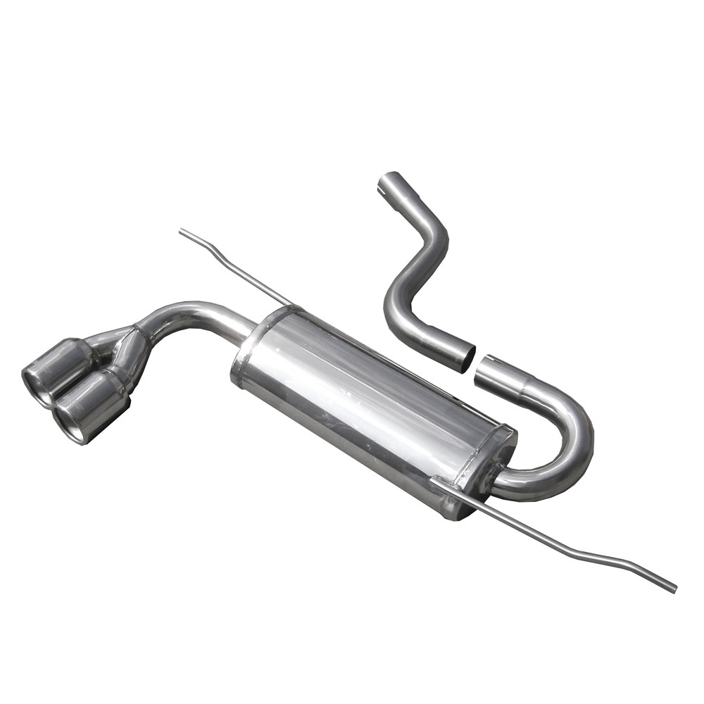Inoxcar Exhaust Rear Silencer 2X80 SEAT LEON II (Type 1P) 1.9 TDI (105HP) after 2005 diam 55 - IC-SELE1180 - SELE.11.80 - 3661768344095