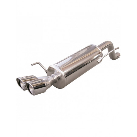 Scarico Inoxcar Silenziatore Terminale 2X80 X-RACE ABARTH GRANDE PUNTO 1.4 T-JET (155CV) dopo il 2007 diam 55