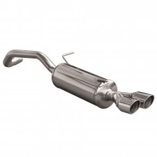 Scarico Inoxcar Silenziatore Terminale 2X80 X-RACE AUDI A1 (Tipo 8X) 1.4 TURBO (122cv) dopo il 2011