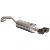 Inoxcar Exhaust Rear Silencer 2X80 X-RACE BLACK EDITION AUDI A1 (Type 8X) 1.4 TURBO (122HP) after 2011