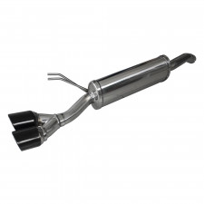 Inoxcar Exhaust Rear Silencer 2X80 X-RACE BLACK EDITION FIAT Bravo (Type 198) 1.4 T-JET SPORT (150HP) after 2007 diam 54